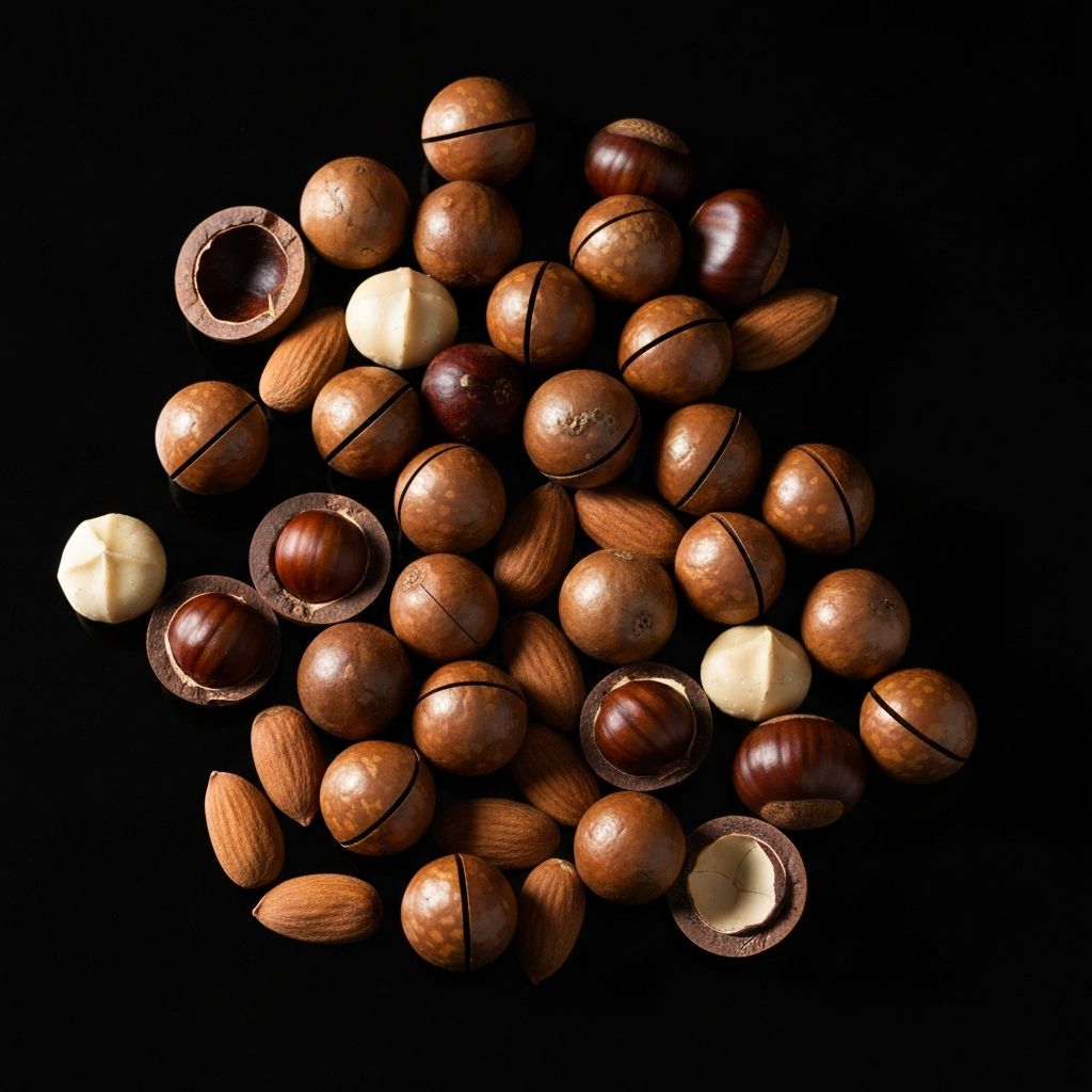 Brazil nuts containing selenium and magnesium